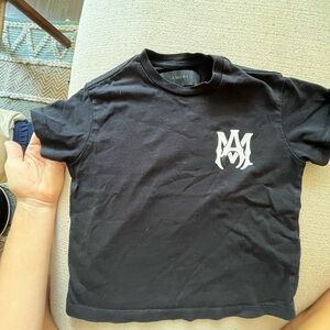 AMIRI Black Tee with Subtle Logo